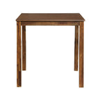 Ensemble de salle à manger 5 pièces à hauteur de comptoir, Meubles de cuisine en bois avec table carrée et 4 chaises