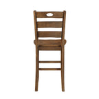 Ensemble de salle à manger 5 pièces à hauteur de comptoir, Meubles de cuisine en bois avec table carrée et 4 chaises