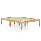 Cadre de lit plateforme en bois – Lit simple/double/queen, dégagement sous le lit de 26,7 cm