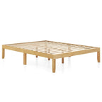 Cadre de lit plateforme en bois – Lit simple/double/queen, dégagement sous le lit de 26,7 cm
