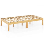 Cadre de lit plateforme en bois – Lit simple/double/queen, dégagement sous le lit de 26,7 cm