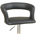 Lot de 2 tabourets de bar hauteur comptoir, Tabourets de bar pivotants réglables avec dossier ajouré, Tabourets d'îlot de cuisine avec accoudoirs
