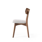 Lot de 2 chaises de salle à manger en bois beige clair, chaises d'appoint, chaises de bureau