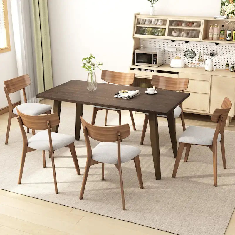 Lot de 2 chaises de salle à manger en bois beige clair, chaises d'appoint, chaises de bureau