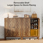 Armoire à chaussures 20 paires réglable avec portes pour entrée