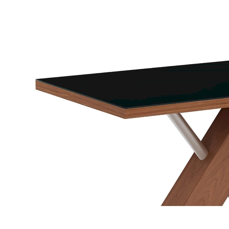 Ensemble de salle à manger Emily en bois moderne avec table, coin banquette et banc