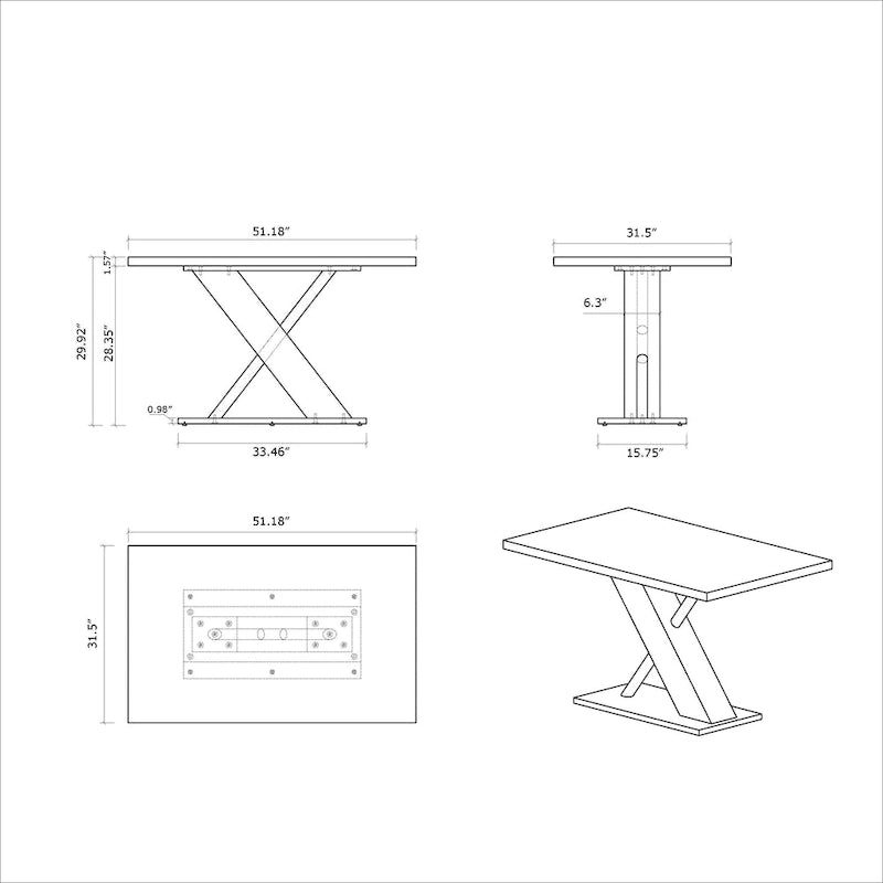 Ensemble de salle à manger Emily en bois moderne avec table, coin banquette et banc