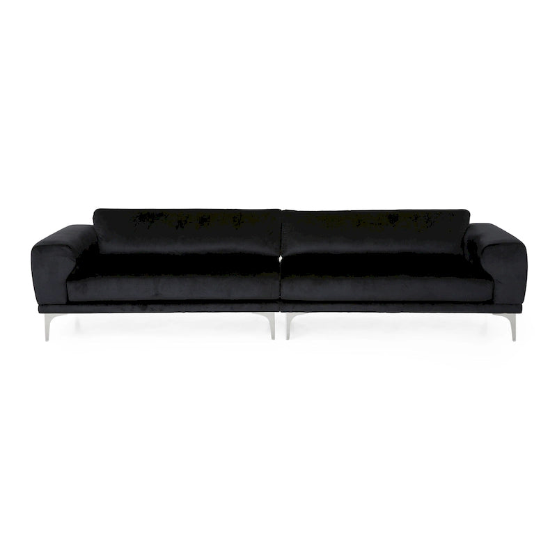 Canapé 4 places en velours Croydon Modern Glam – Canapé de salon luxueux