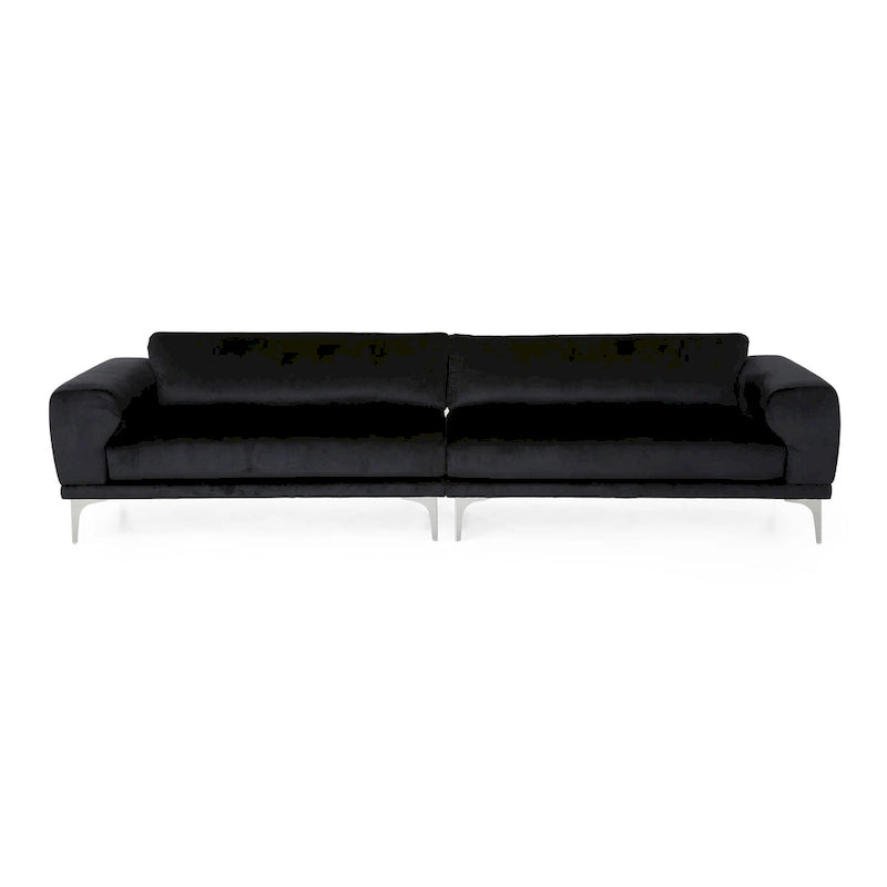 Canapé 4 places en velours Croydon Modern Glam – Canapé de salon luxueux