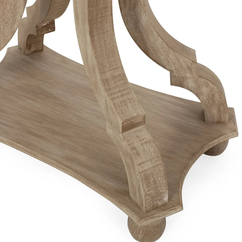 Table d'appoint rectangulaire de style champêtre Ouray – Table d'appoint élégante