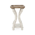 Table d'appoint rectangulaire de style champêtre Ouray – Table d'appoint élégante