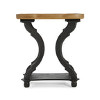 Table d'appoint rectangulaire de style champêtre Ouray – Table d'appoint élégante