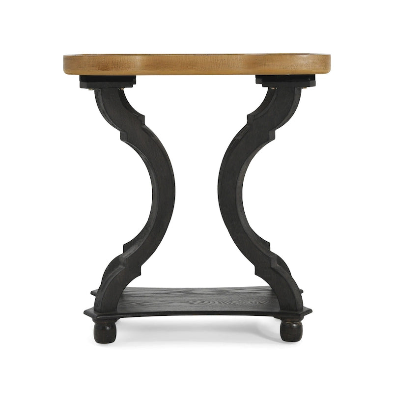 Table d'appoint rectangulaire de style champêtre Ouray – Table d'appoint élégante