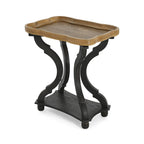 Table d'appoint rectangulaire de style champêtre Ouray – Table d'appoint élégante