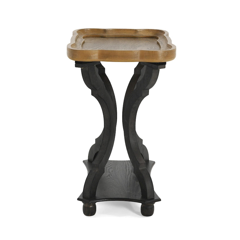 Table d'appoint rectangulaire de style champêtre Ouray – Table d'appoint élégante