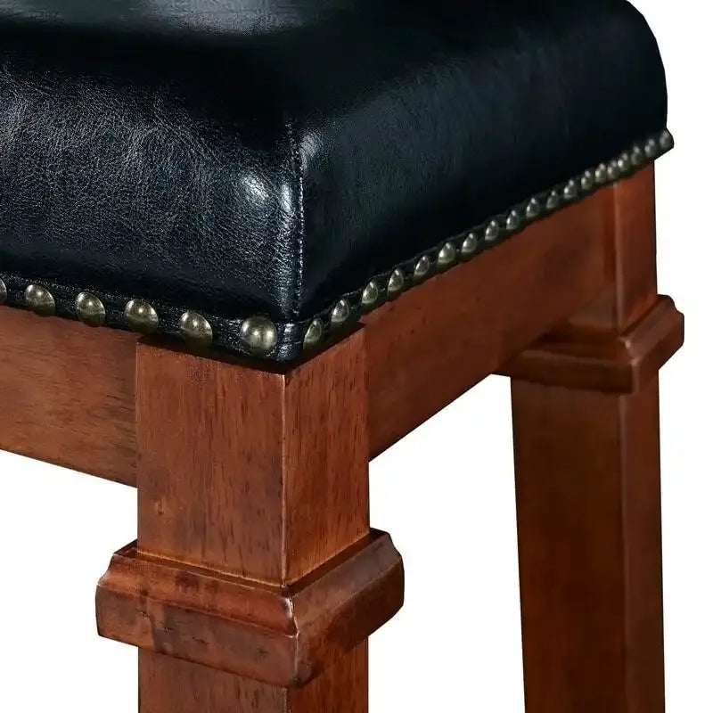 Tabouret de comptoir sans dossier en similicuir Willamette – Hauteur d'assise de 25 po