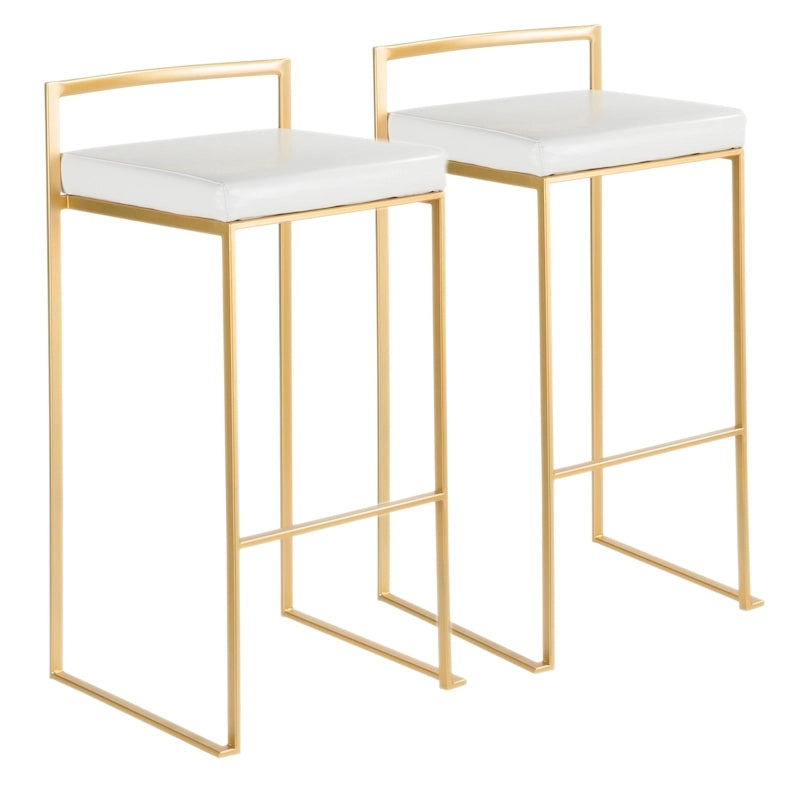 Tabourets de bar empilables Silver Orchid Forrest Gold (lot de 2)