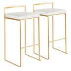 Tabourets de bar empilables Silver Orchid Forrest Gold (lot de 2)