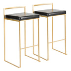 Tabourets de bar empilables Silver Orchid Forrest Gold (lot de 2)