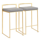 Tabourets de bar empilables Silver Orchid Forrest Gold (lot de 2)
