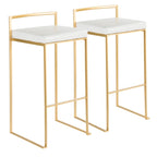 Tabourets de bar empilables Silver Orchid Forrest Gold (lot de 2)