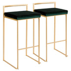 Tabourets de bar empilables Silver Orchid Forrest Gold (lot de 2)