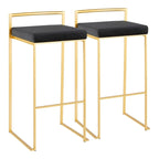 Tabourets de bar empilables Silver Orchid Forrest Gold (lot de 2)