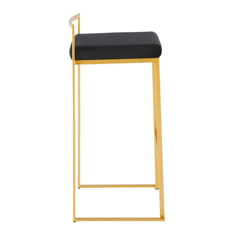 Tabourets de bar empilables Silver Orchid Forrest Gold (lot de 2)