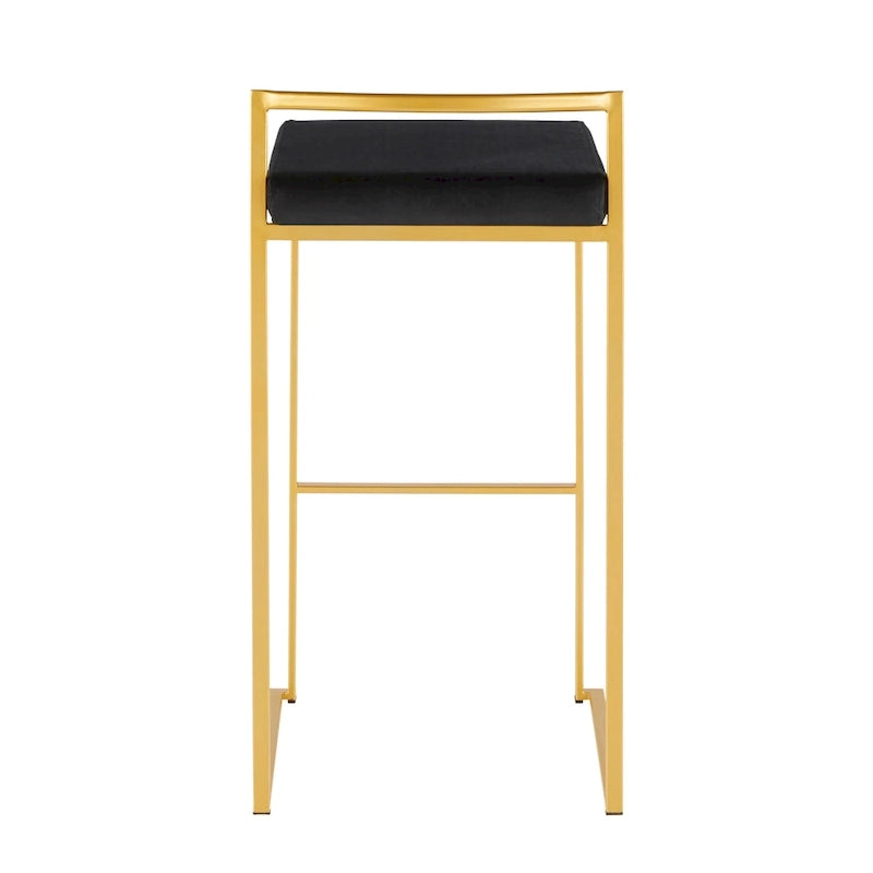 Tabourets de bar empilables Silver Orchid Forrest Gold (lot de 2)