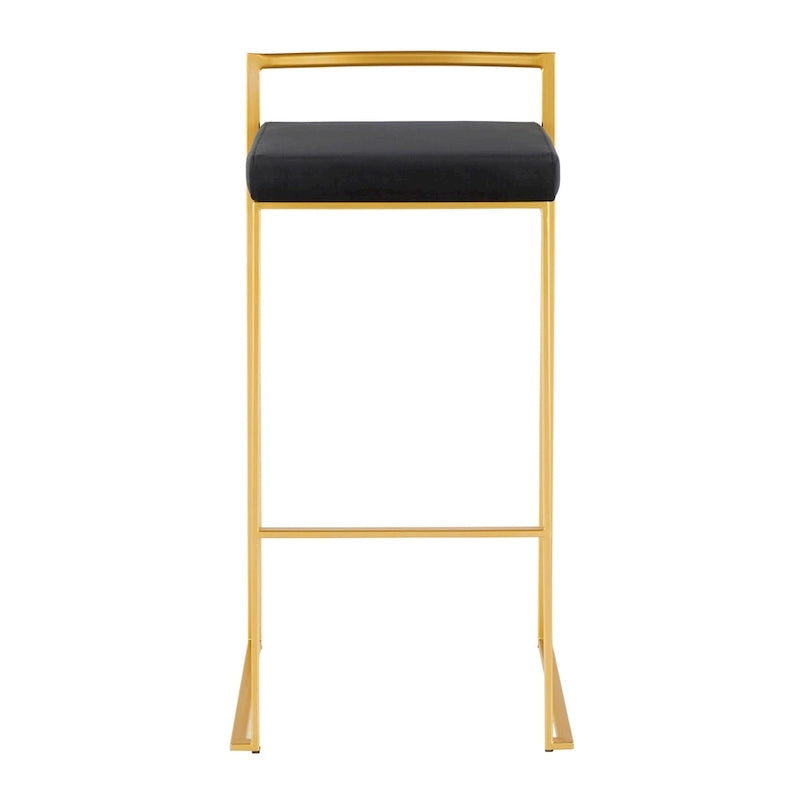 Tabourets de bar empilables Silver Orchid Forrest Gold (lot de 2)