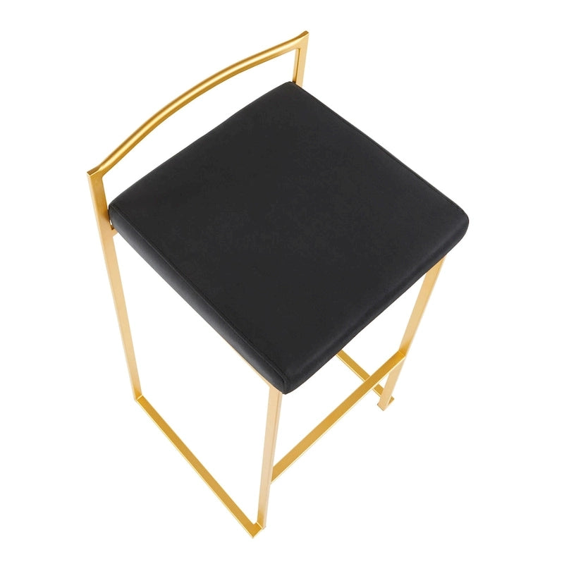 Tabourets de bar empilables Silver Orchid Forrest Gold (lot de 2)