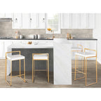 Tabourets de bar empilables Silver Orchid Forrest Gold (lot de 2)
