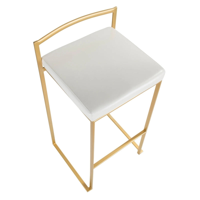 Tabourets de bar empilables Silver Orchid Forrest Gold (lot de 2)