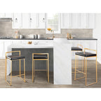 Tabourets de bar empilables Silver Orchid Forrest Gold (lot de 2)