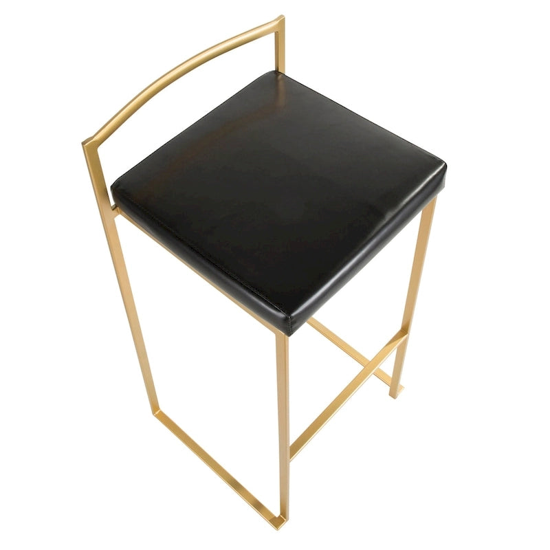 Tabourets de bar empilables Silver Orchid Forrest Gold (lot de 2)