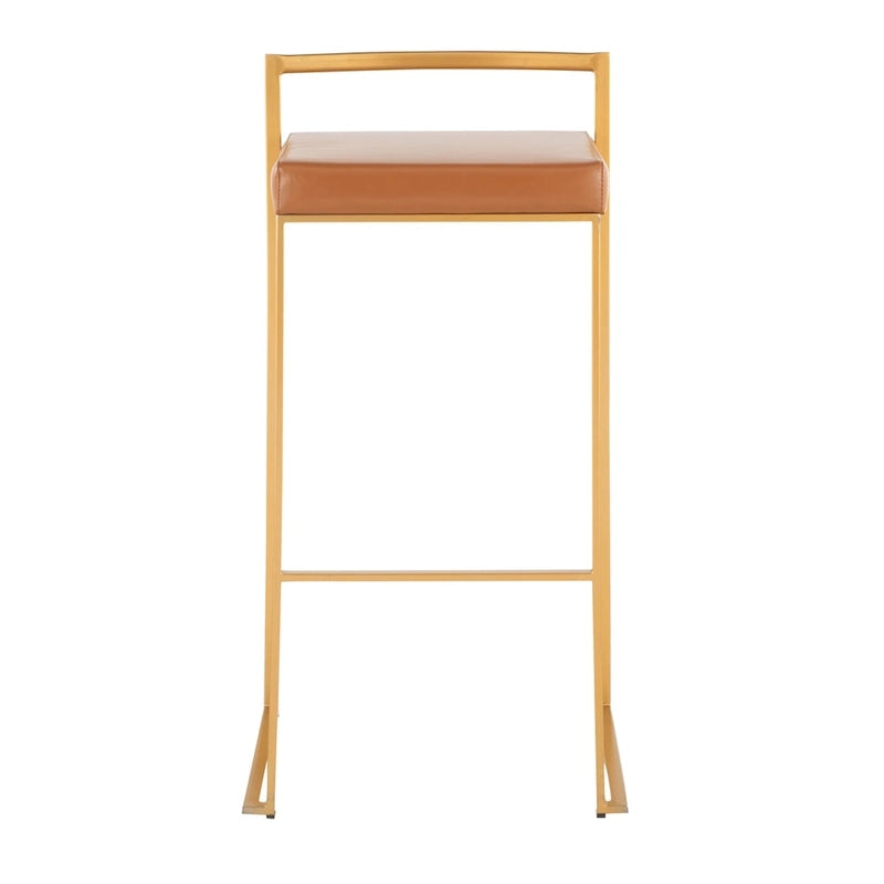 Tabourets de bar empilables Silver Orchid Forrest Gold (lot de 2)