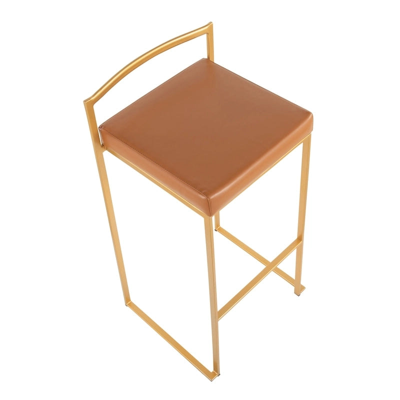 Tabourets de bar empilables Silver Orchid Forrest Gold (lot de 2)