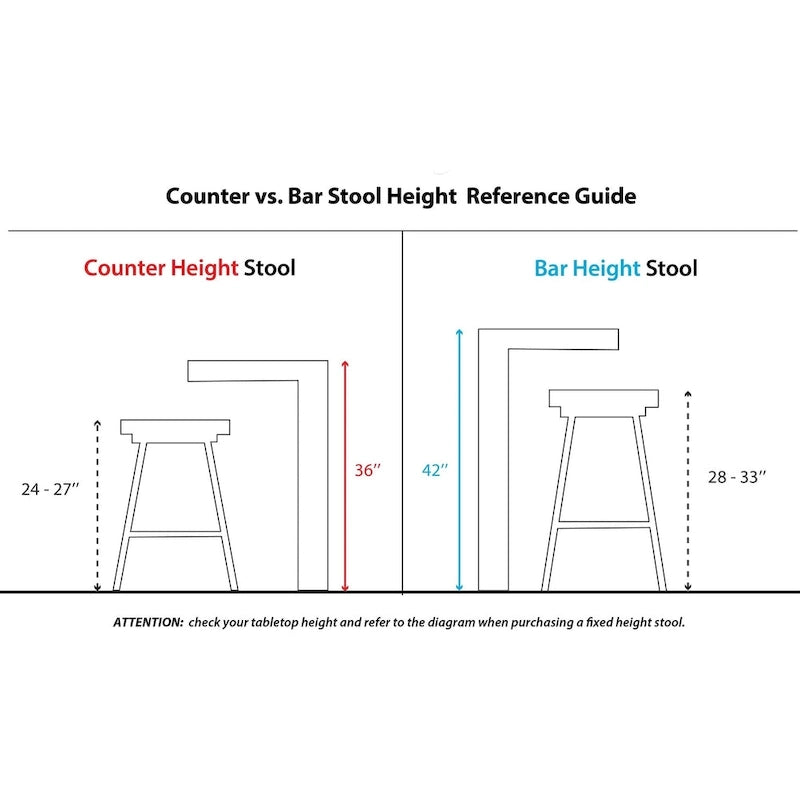 Tabouret de comptoir Iglabo de 24 po à hauteur fixe avec pieds en bois courbé – Lot de 2