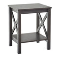 Table d'appoint à deux niveaux avec étagère inférieure Xanadu Hill X-Frame