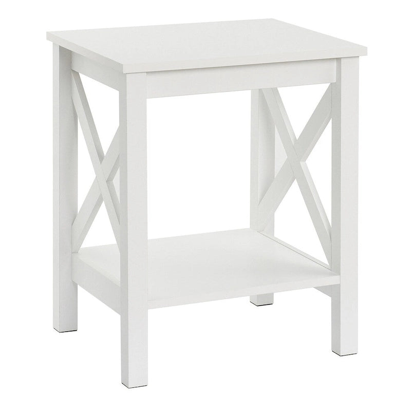 Table d'appoint à deux niveaux avec étagère inférieure Xanadu Hill X-Frame
