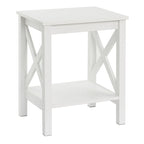 Table d'appoint à deux niveaux avec étagère inférieure Xanadu Hill X-Frame