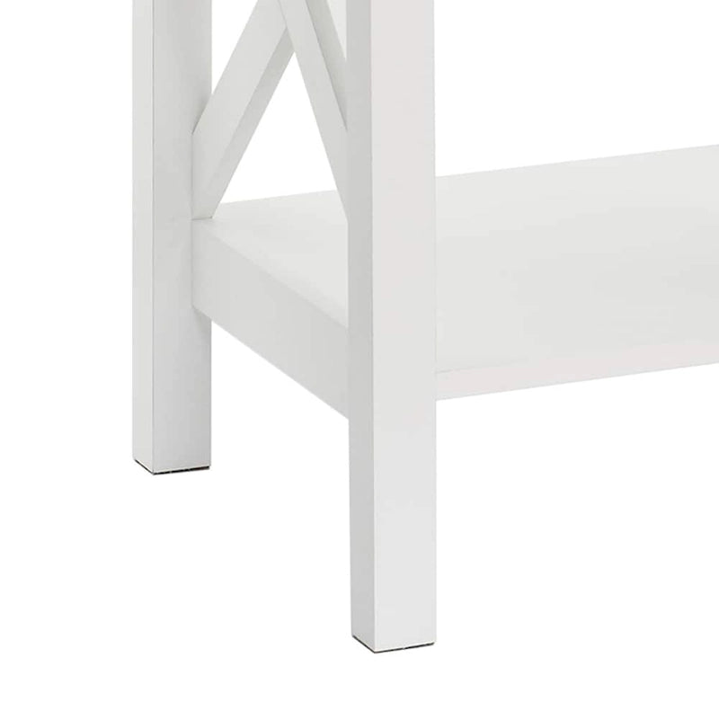 Table d'appoint à deux niveaux avec étagère inférieure Xanadu Hill X-Frame