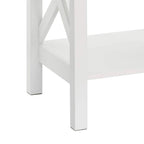 Table d'appoint à deux niveaux avec étagère inférieure Xanadu Hill X-Frame