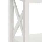 Table d'appoint à deux niveaux avec étagère inférieure Xanadu Hill X-Frame