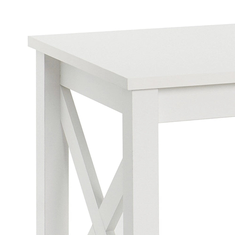 Table d'appoint à deux niveaux avec étagère inférieure Xanadu Hill X-Frame