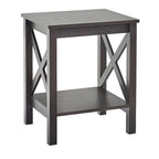 Table d'appoint à deux niveaux avec étagère inférieure Xanadu Hill X-Frame