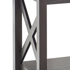 Table d'appoint à deux niveaux avec étagère inférieure Xanadu Hill X-Frame