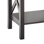 Table d'appoint à deux niveaux avec étagère inférieure Xanadu Hill X-Frame