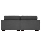 Canapé causeuse moderne en velours côtelé de 228 cm à assise profonde