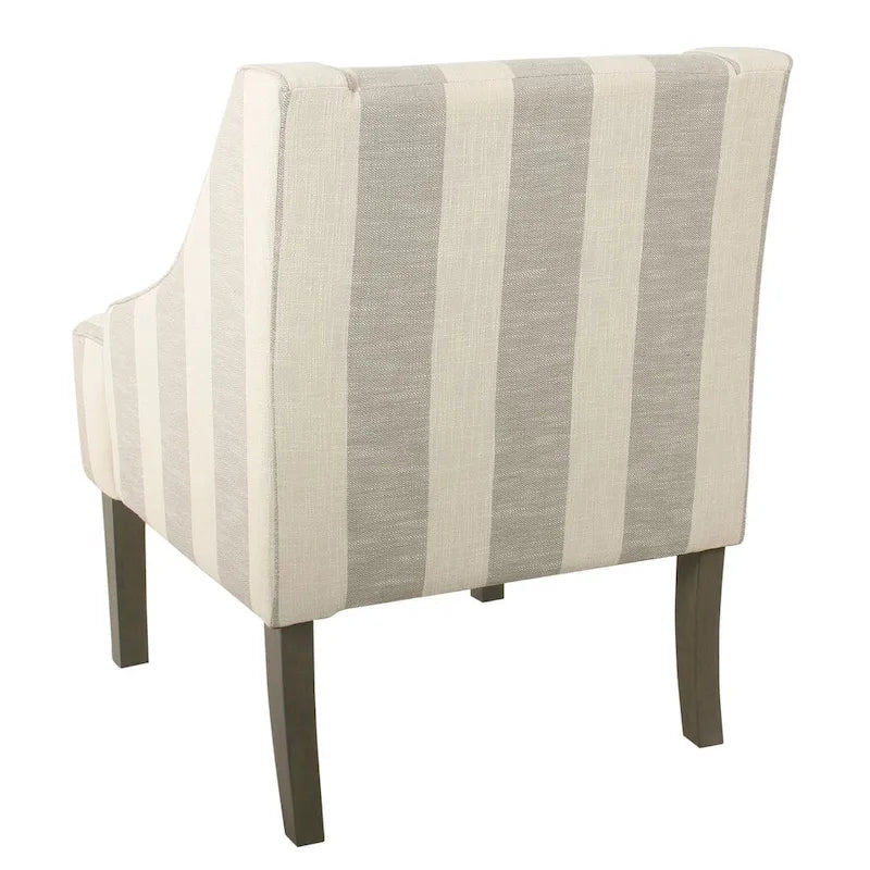 Fauteuil d'appoint classique HomePop avec accoudoirs incurvés